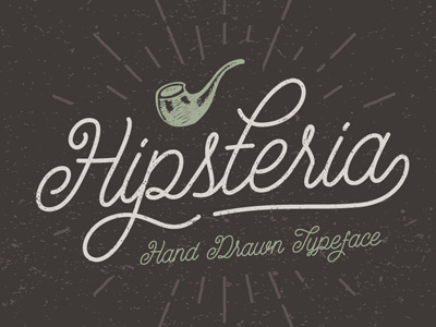 Hipsteria calligraphy cursive display font hand lettering headline hipster identity logo script signage tipography