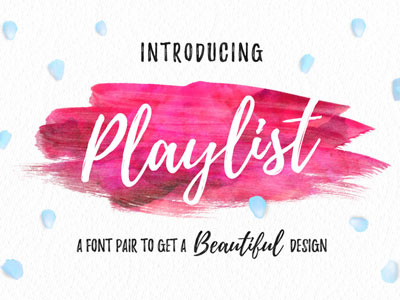 Playlist Free Font script marker lettering invitation handmade handdrawn greeting cards free font dry cursive calligraphy brush