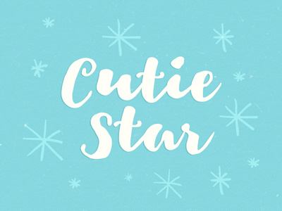 Cutie Star Free Font brush calligraphy cursive free free fonts greeting card hand drawn hand made lettering poster typeface wedding invitation
