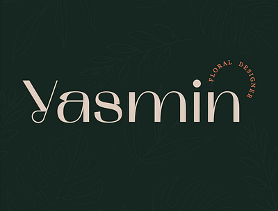 Yasmin Floral Designer: Logo brand identity branding design digital floral floral pattern graphic design illustration logo typography vector