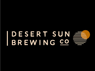 Desert Sun Brewing Logo brand identity branding graphic design logo logo design