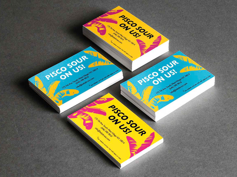 pisco on us! restaurant branding restaraunt commercial branding and identity corporate vector graphic design branding advertising promotional design printed print design businesscard business