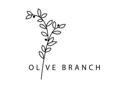 Olive Branch Logo blog design logo olive olive branch