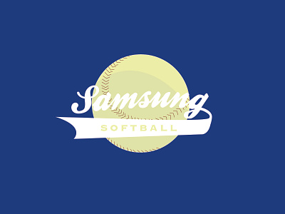 Samsung Softball Team Logo baseball design jersey logo samsung softball