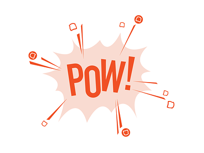 POW boxing comic book design logo pow pow! shirt team toast