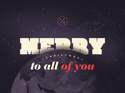 Merry christmas christmas dark earth merry pf snow space typography wish