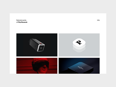 Portfolio 2020 / 01 3d app art direction clean minimal portfolio simple typography ui ux webdesign website white