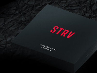 STRV Welcome Kit black box brand classy inventory kit packaging paper red strv welcome
