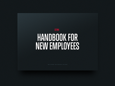 STRV Handbook black book brand branding editorial handbook history manual print typography