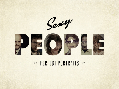 Sexy people iPad app app ipad old people portrait retro screen sexy splash typography