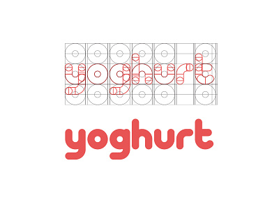 Yoghurt Identity brand grid type typography yoghurt yogurt