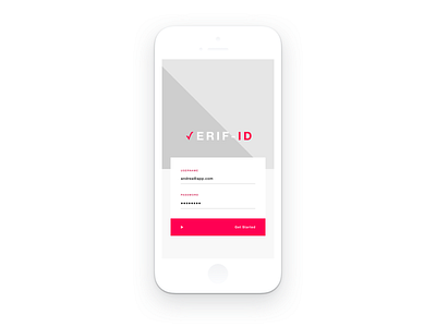 Verif-ID app design illustration minimal ui ux web