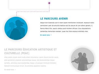 Mes Parcours (Onisep Folios) content strategy homepage landing page ui ux