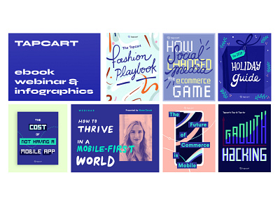 Ebooks, webinars and infographics b2b branding design digital art ebook illustration infographic webinar