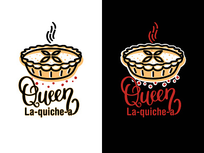 Queen La-quiche-a branding design illustration logo