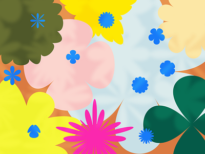 Flower Friends design figma flowers illustration pattern vector