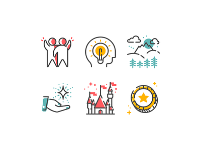 Airbnb Experiences Icons branding design icon iconography illustration