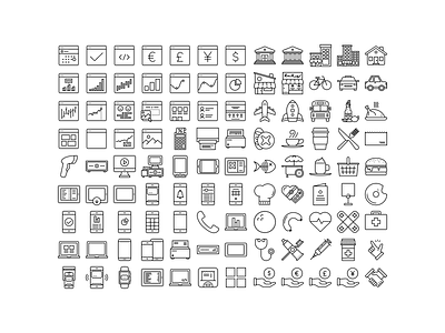 Square Icon Set Pt 1