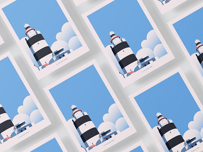 All The Lovely Places campaign clean coast covid19 creatives against covid 19 design digital art explore flat illustration graphic design hook lighthouse illustration ireland irish lighthouse minimal poster travel vector wexford