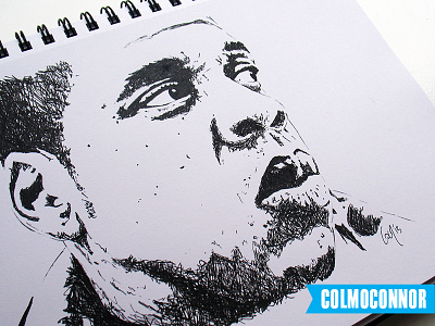 Jay Z Pen Illustration art fanart hiphop illustration ink jayz magnacarter music notebook pen portrait sketch
