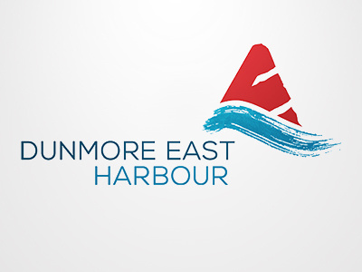 Dunmore East Harbour branding corporate identity design dunmore east graphic design harbour identity ireland logo student typography water