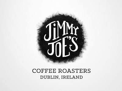 Jimmy Joe's Coffee Roasters Rev. B branding coffee fun graphic design hand drawn hand lettering irish lettering logo mark texture typography