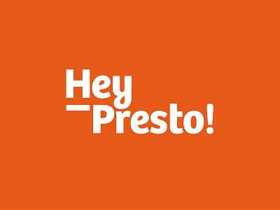 Hey Presto! branding food fun graphic design ireland irish logo logotype startup typography vibrant visual identity