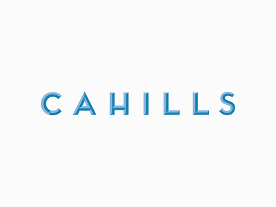 Cahills branding graphic design identity ireland irish logo logotype retro shop typography visual identity wordmark