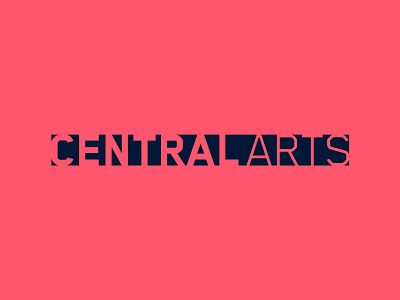 Central Arts art branding graphic design identity ireland irish logo logotype stencil typography visual identity wordmark