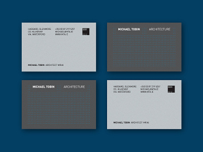 Michael Tobin Architecture branding business card design graphic design identity ireland irish layout logo logotype mockup typography