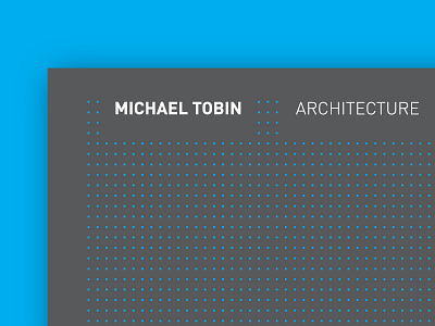 Michael Tobin Architecture branding business card design graphic design identity ireland irish layout logo logotype mockup typography