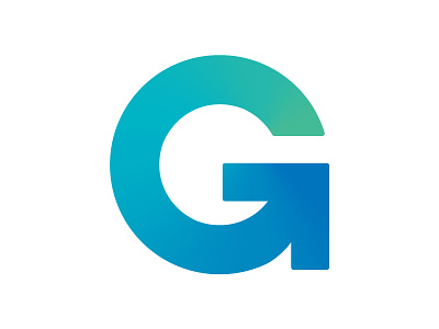 Glanco Logomark arrow branding clean g gradient graphic design identity ireland irish logo logomark visual identity
