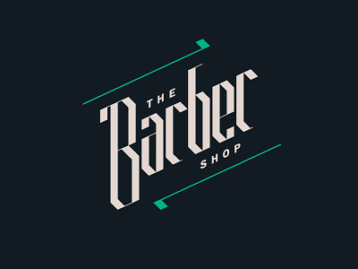 The Barber Shop barber branding calligraphy design graphic design hipster identity ireland irish logo logotype typography