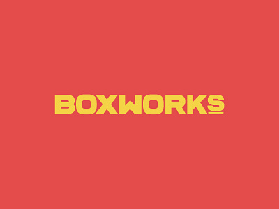 Boxworks branding graphic design identity industrial ireland irish logo logotype typography visual identity wordmark