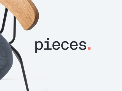 Pieces branding custom type design graphic design identity ireland irish logo logotype shop typography