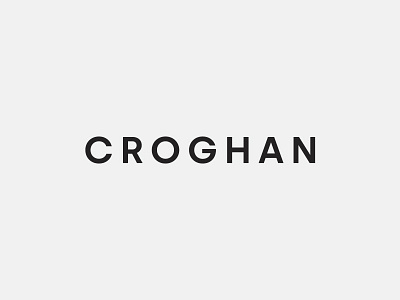 Croghan Visual Identity branding graphic design identity ireland irish logo logotype minimal typography visual identity wordmark