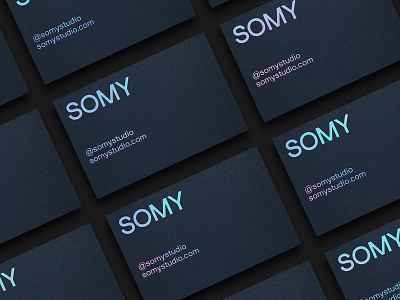 SOMY Studio Business Cards brand brand identity branding branding agency branding design business card business card design business cards design agency identity ireland logo logotype mockup visual identity