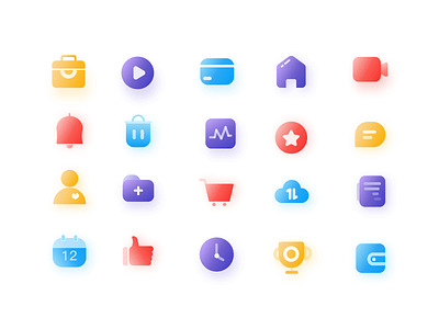 Color Icon app icon illustration ui 图标
