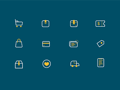 Ecommerce Icon app icon illustration ui 图标 设计