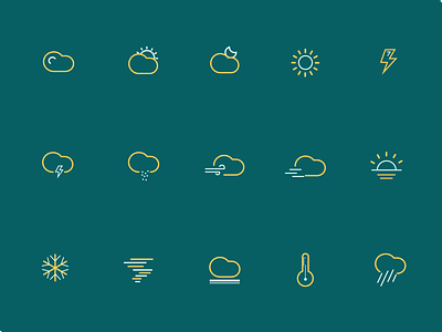 Weather Icon 2x app icon illustration ui 图标