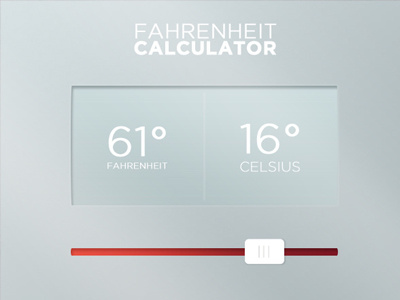 Fahrenheit Calculator app design celcius fahrenheit flat grey interface ui ux