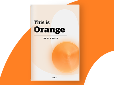 Orange Book Cover black book color cover design font hex inspiration orange print type white