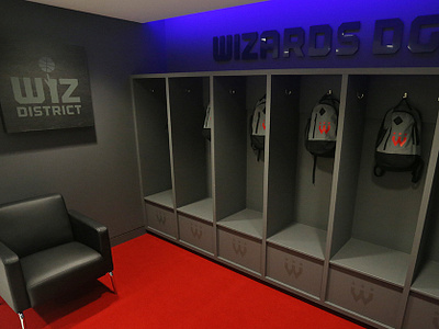 Wizards District Gaming Lounge 3 environment design esports nba nba2k