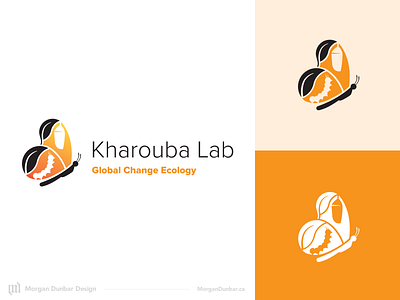 Kharouba Lab Logo butterfly butterfly logo lab logo university