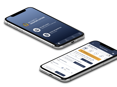 Singapore Customs Mobile App app design icon interviews mobile app design ui ux ux research web website