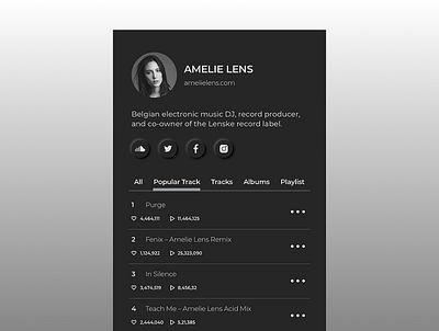 Profile Card design mobile app design ui ux