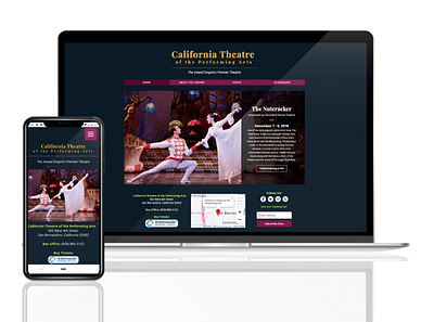 California Theatre ui ux web design