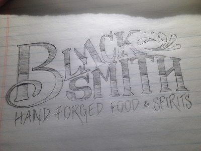 Blacksmith Branding illustration lettering typography