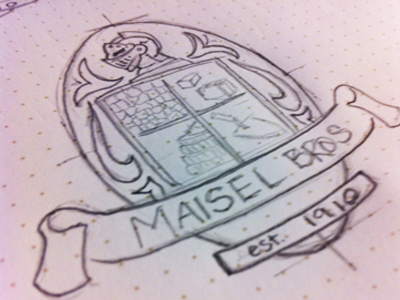 Maisel Bros Logo brainstorm bros brothers design ideas logo maisel sketch