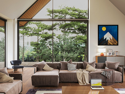 Flexform Edmond - 3d Model 3d model architecture autodesk couch furniture furniture design interior interior design render sofa